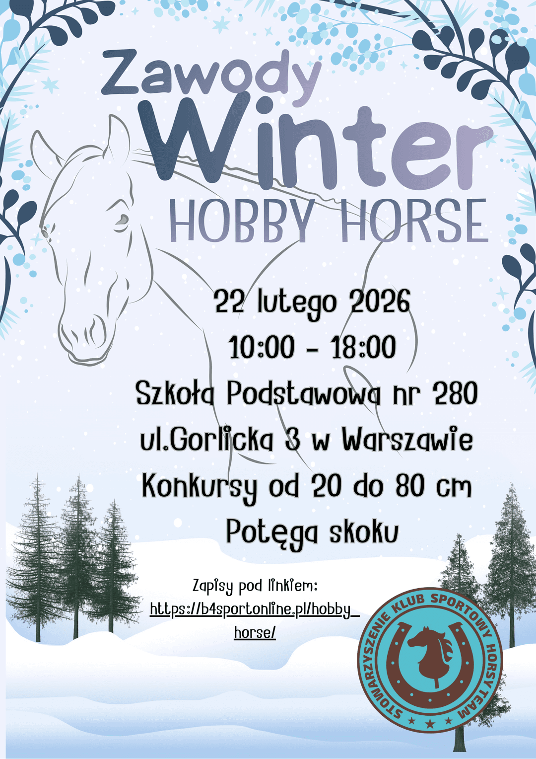 WINTER ZAWODY HOBBY HORSE